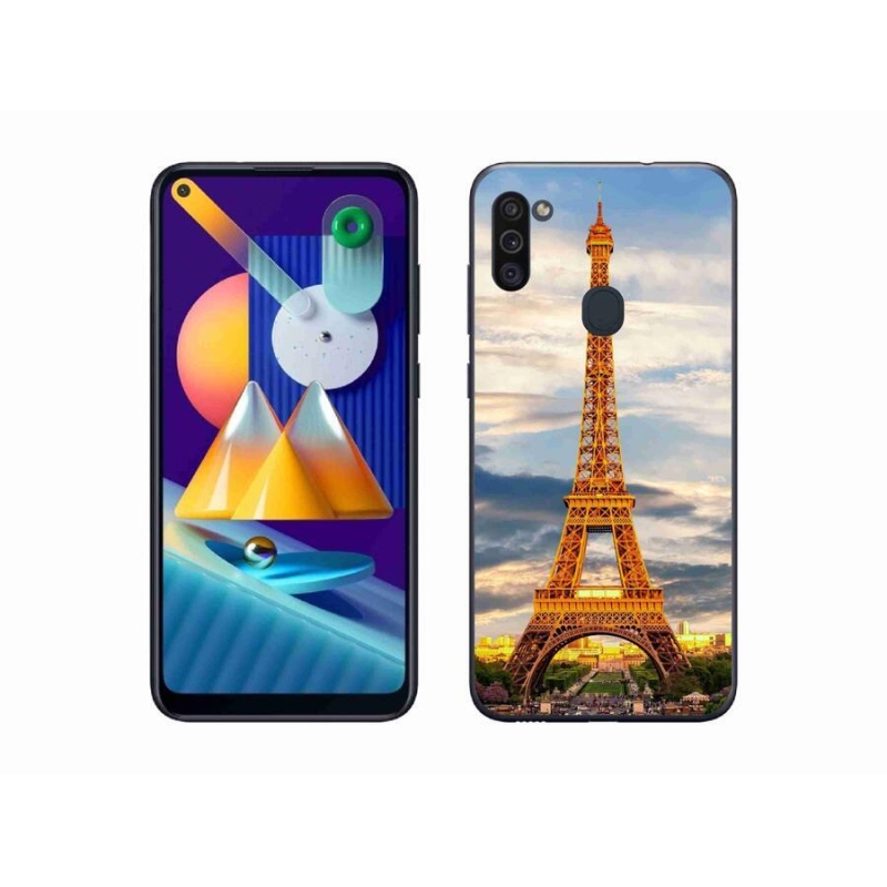 Gél tok mmCase Samsung Galaxy M11 készülékhez - eiffel torony 3