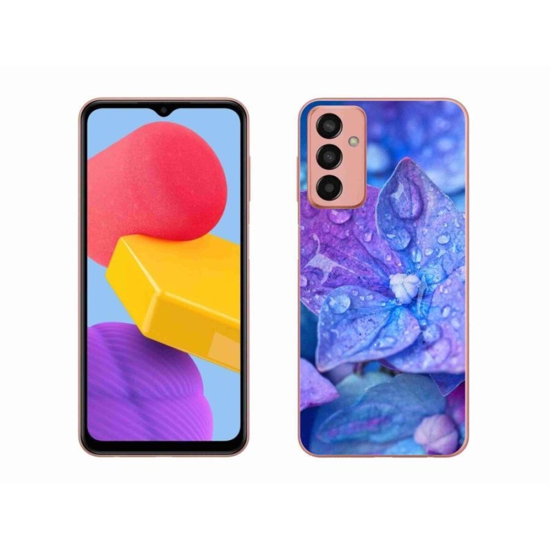 Gél tok mmCase Samsung Galaxy M13 készülékhez - lila virág
