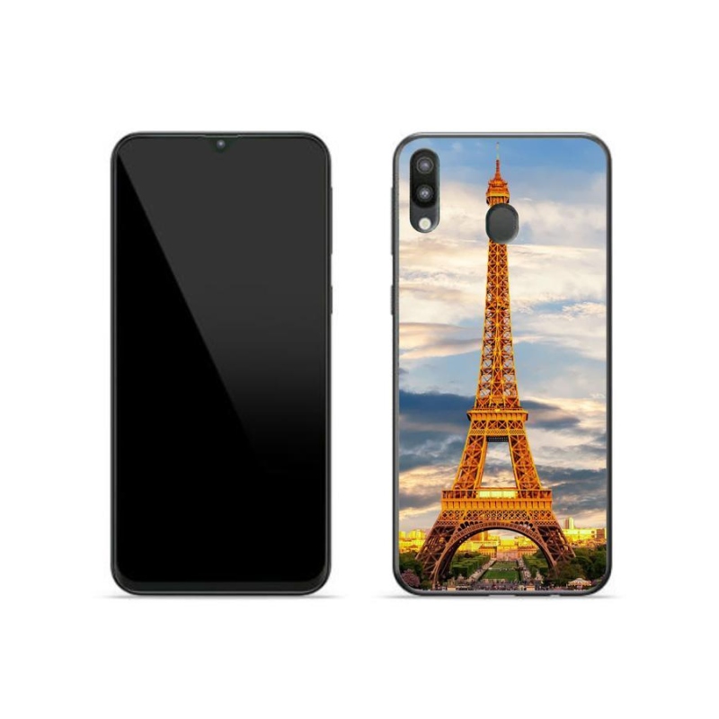 Gél tok mmCase Samsung Galaxy M20 készülékhez - eiffel torony 3