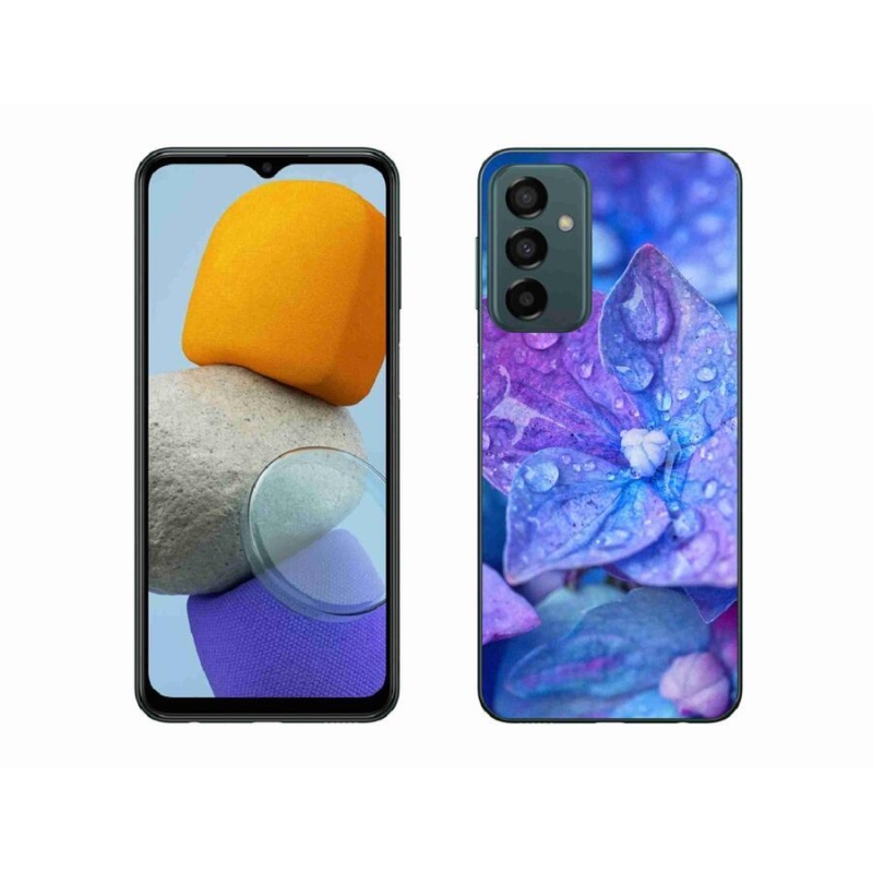 Gél tok mmCase a Samsung Galaxy M23 5G készülékhez - lila virág
