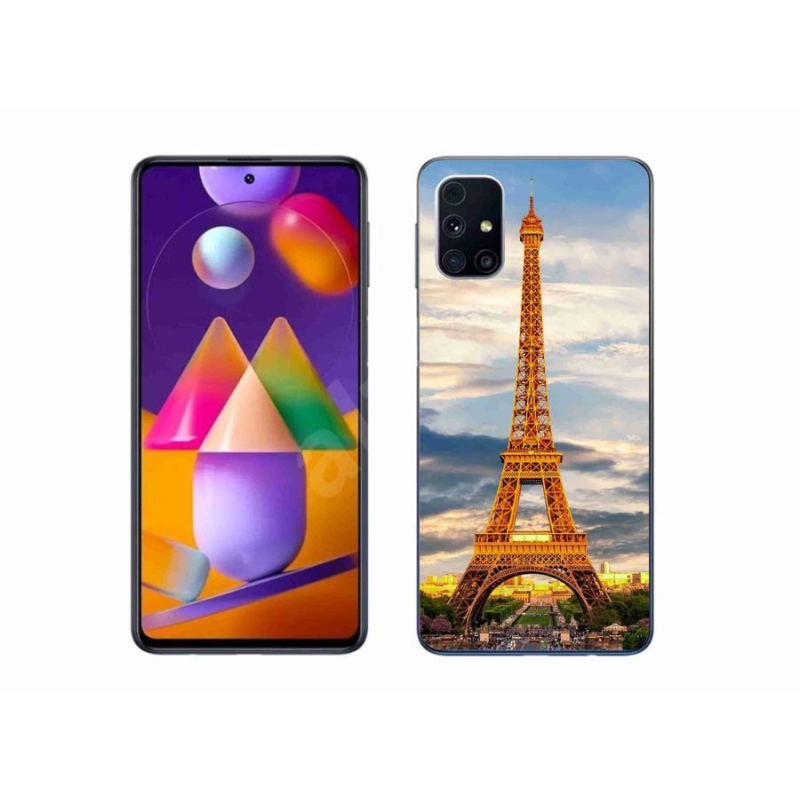 Gél tok mmCase Samsung Galaxy M31s készülékhez - eiffel torony 3