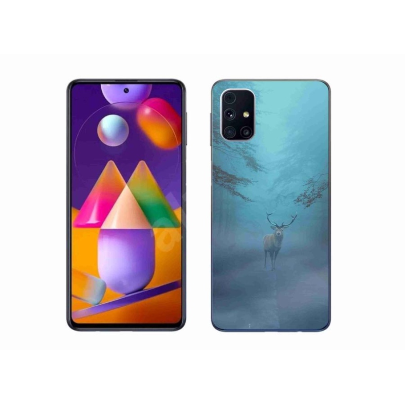Gél tok mmCase Samsung Galaxy M31s készülékhez - szarvas a ködben