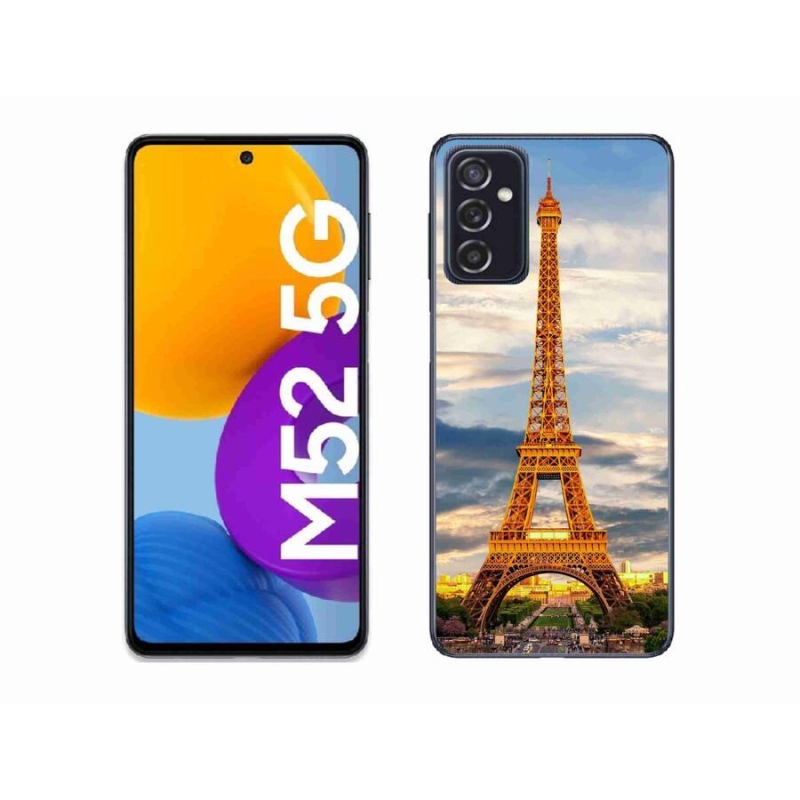 Gél tok mmCase Samsung Galaxy M52 5G - eiffel torony 3