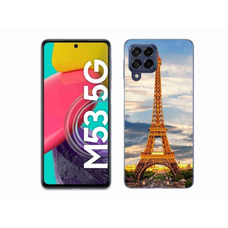 Gél tok mmCase Samsung Galaxy M53 5G - eiffel torony 3