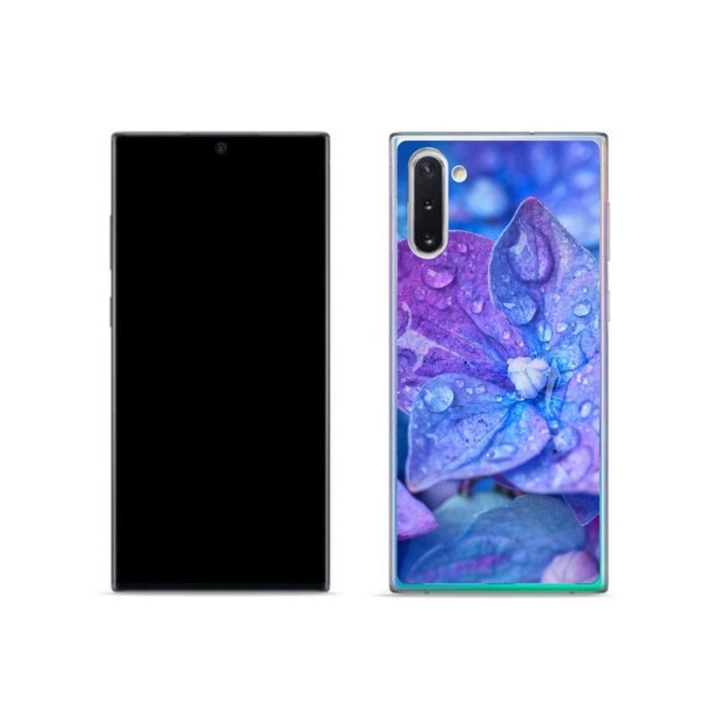 Gél tok mmCase Samsung Galaxy Note 10 készülékhez - lila virág