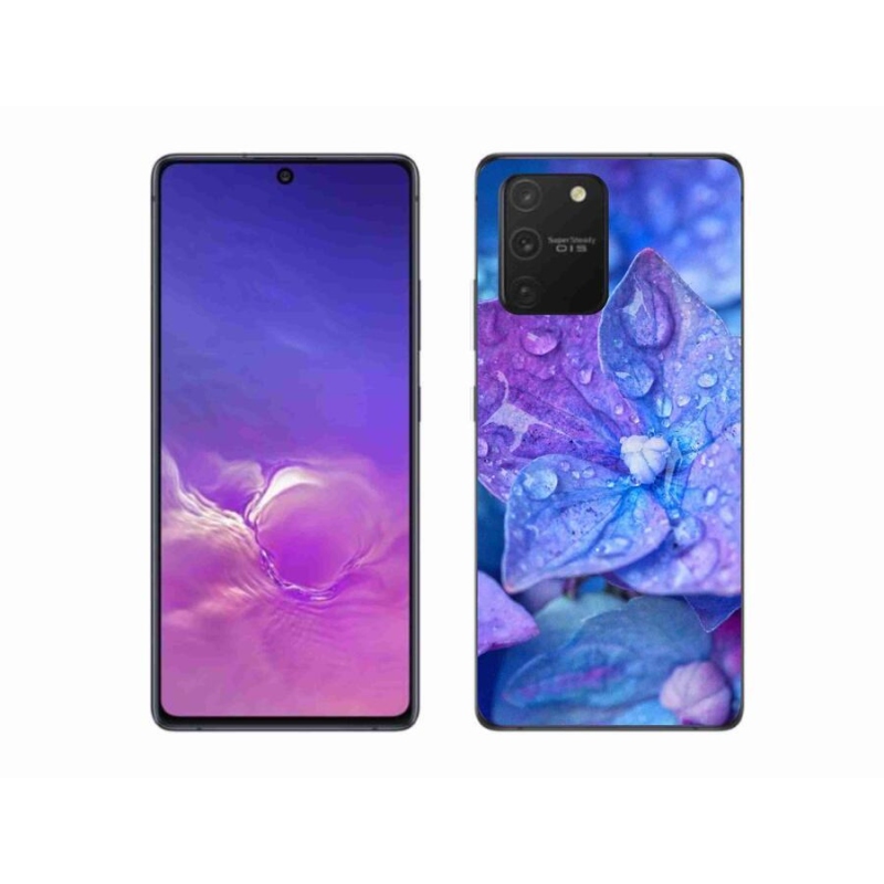 Gél tok mmCase Samsung Galaxy S10 Lite készülékhez - lila virág