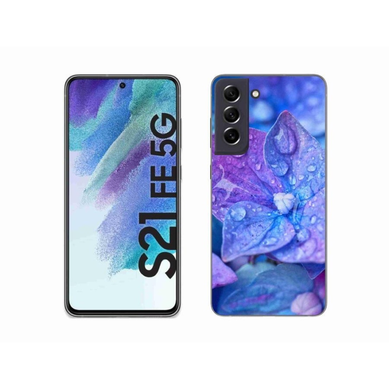 Zselés tok mmCase Samsung Galaxy S21 FE 5G - lila virág