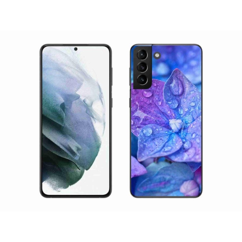 Gél tok mmCase Samsung Galaxy S21 Plus készülékhez - lila virág