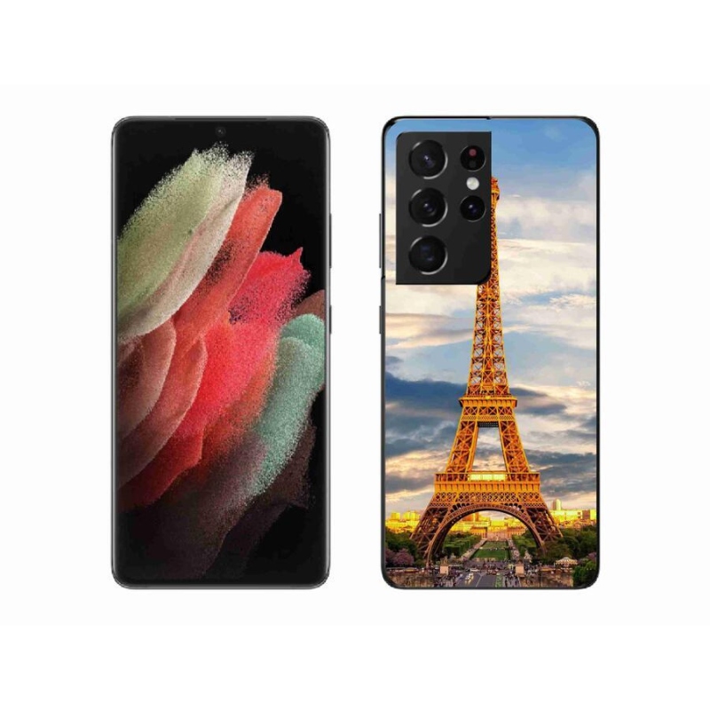 Gél tok mmCase Samsung Galaxy S21 Ultra 5G - eiffel torony 3