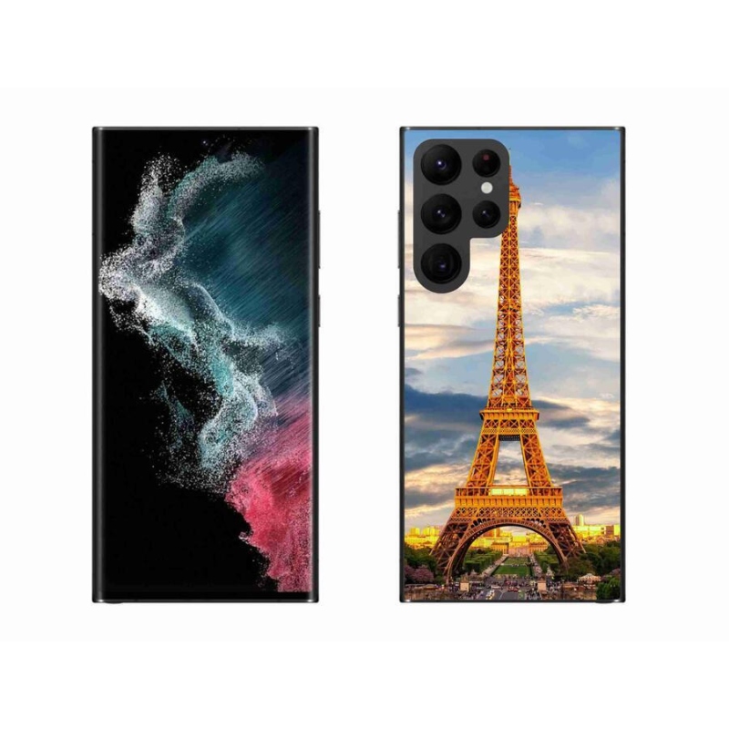 Gél tok mmCase Samsung Galaxy S22 Ultra 5G - eiffel torony 3