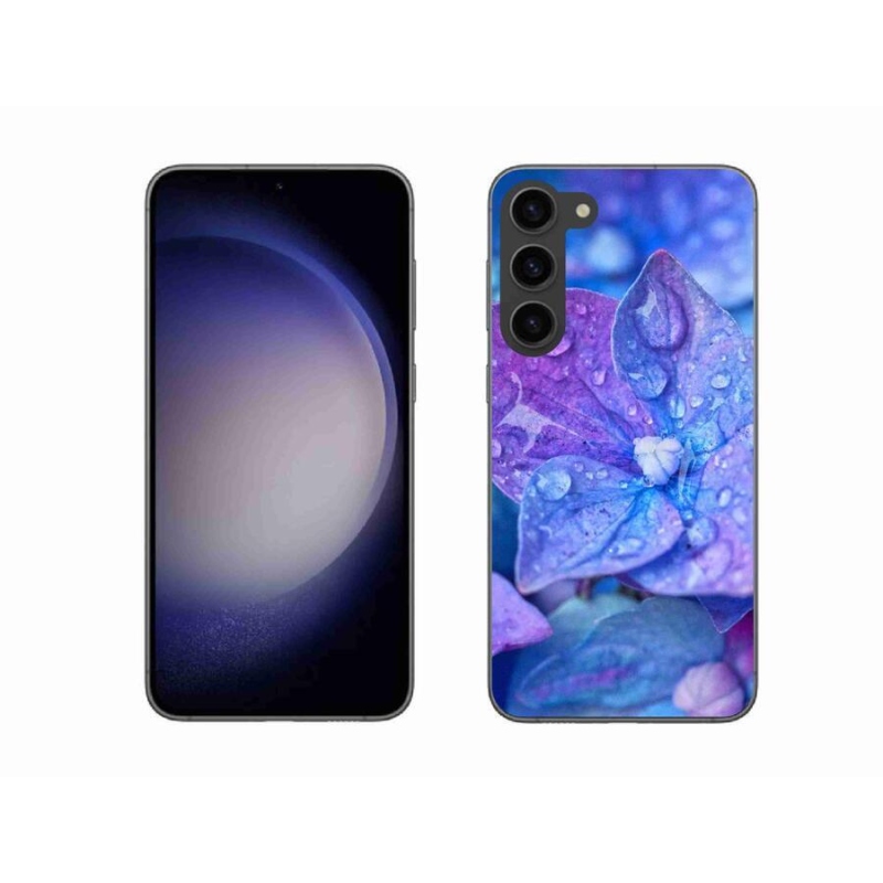 Zselés tok mmCase Samsung Galaxy S23+ 5G - lila virág