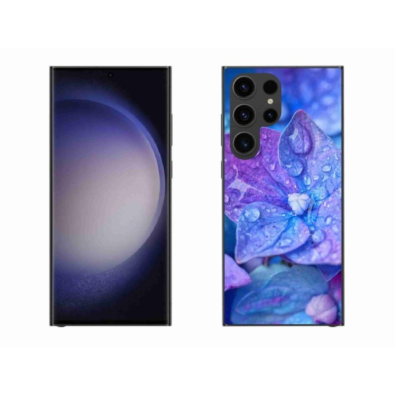 Gél tok mmCase a Samsung Galaxy S23 Ultra 5G készülékhez - lila virág