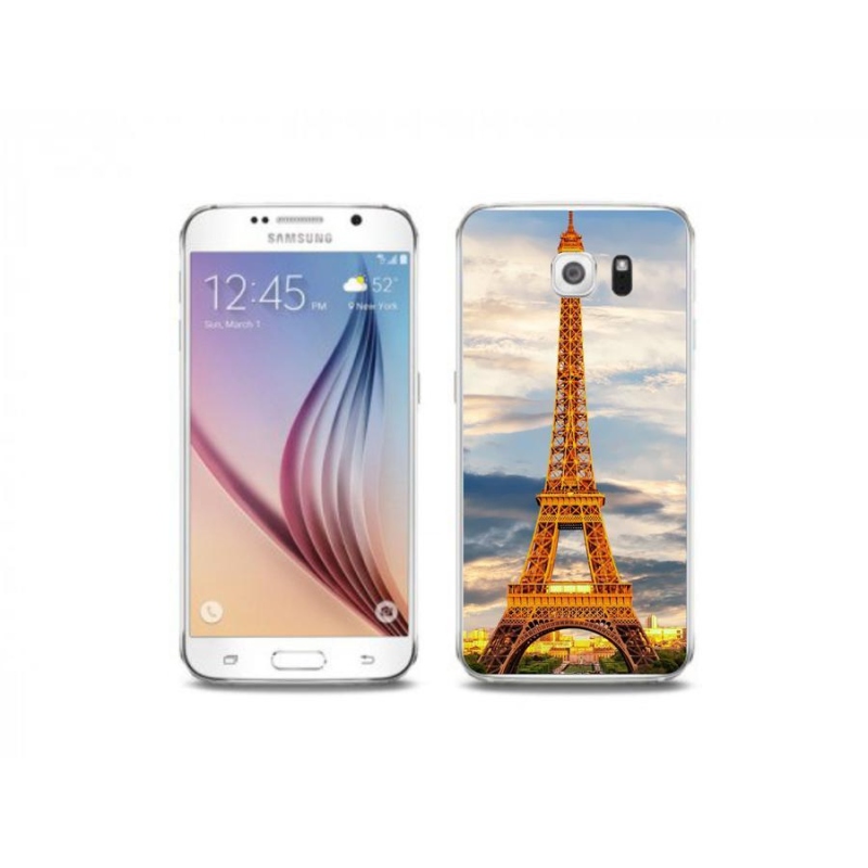 Gél tok mmCase Samsung Galaxy S6 Edge készülékhez - eiffel torony 3