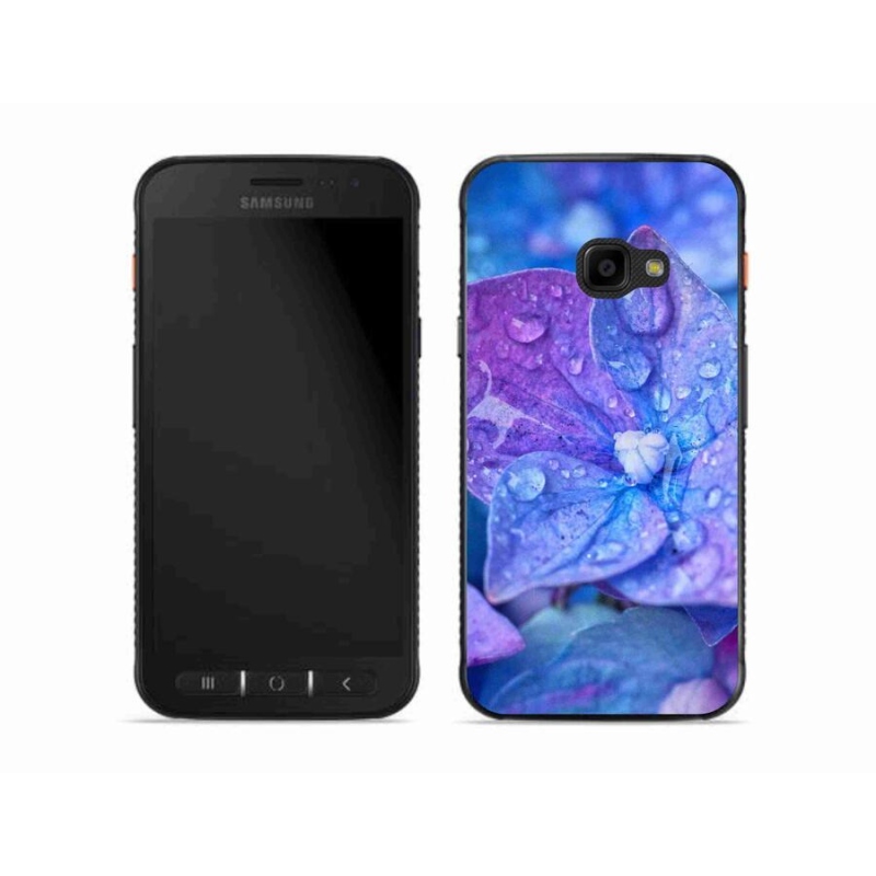 Gél tok mmCase Samsung Galaxy Xcover 4S készülékhez - lila virág