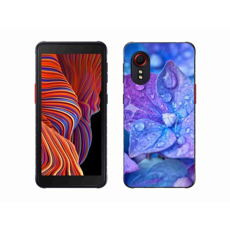 Gél tok mmCase a Samsung Galaxy Xcover 5 készülékhez - lila virág