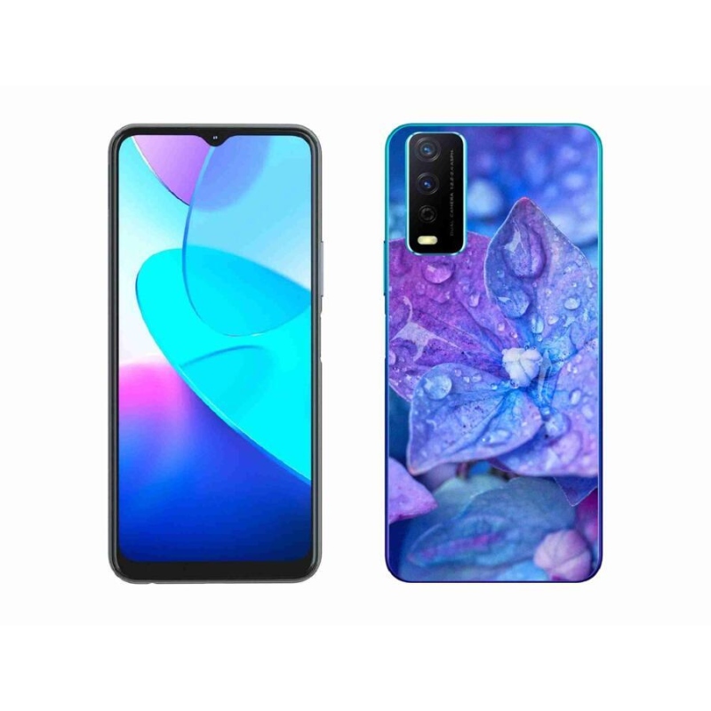 Gél tok mmCase a Vivo Y11s/Y20s készülékhez - lila virág