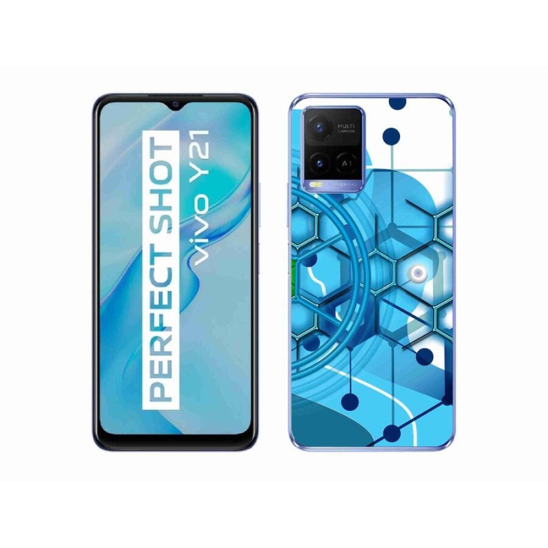Gél tok mmCase a Vivo Y21/Y21s/Y33s modellhez - absztrakt minta 2