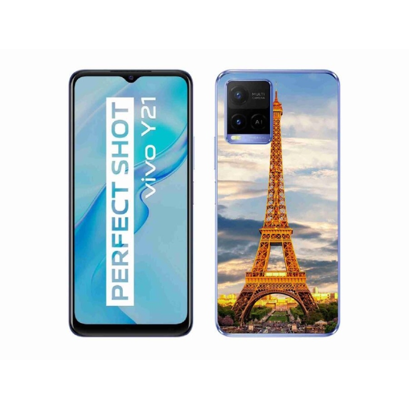 Gél tok mmCase a Vivo Y21/Y21s/Y33s készülékhez - eiffel torony 3