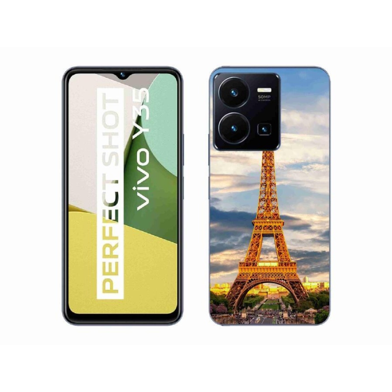 Gél tok mmCase a Vivo Y35-hez - eiffel torony 3