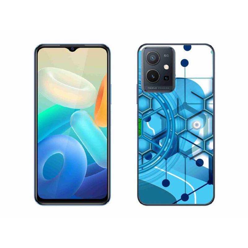 Gél tok mmCase a Vivo Y55 5G készülékhez - absztrakt minta 2