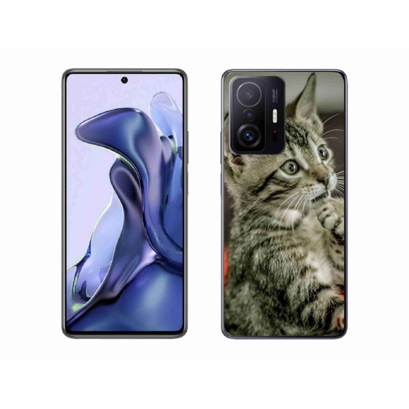 Gél tok mmCase a Xiaomi 11T számára - aranyos macska