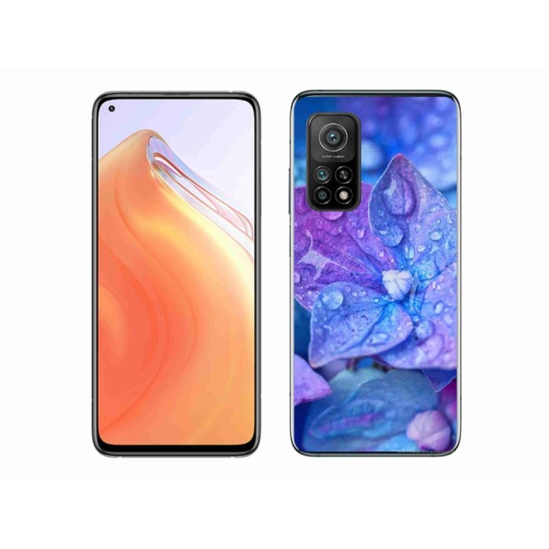 Gél tok mmCase a Xiaomi Mi 10T 5G számára - lila virág