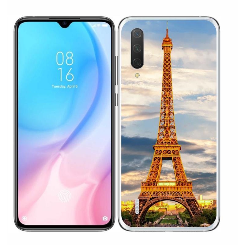 Gél tok mmCase a Xiaomi Mi 9 Lite készülékhez - eiffel torony 3