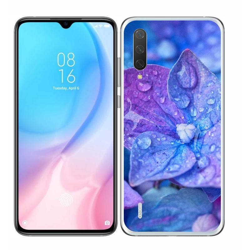Gél tok mmCase a Xiaomi Mi 9 Lite készülékhez - lila virág