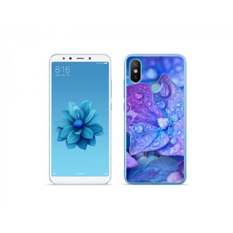 Gél tok mmCase a Xiaomi Mi A2-hez - lila virág