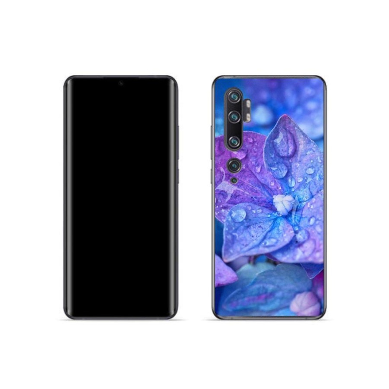 Gél tok mmCase a Xiaomi Mi Note 10 készülékhez - lila virág