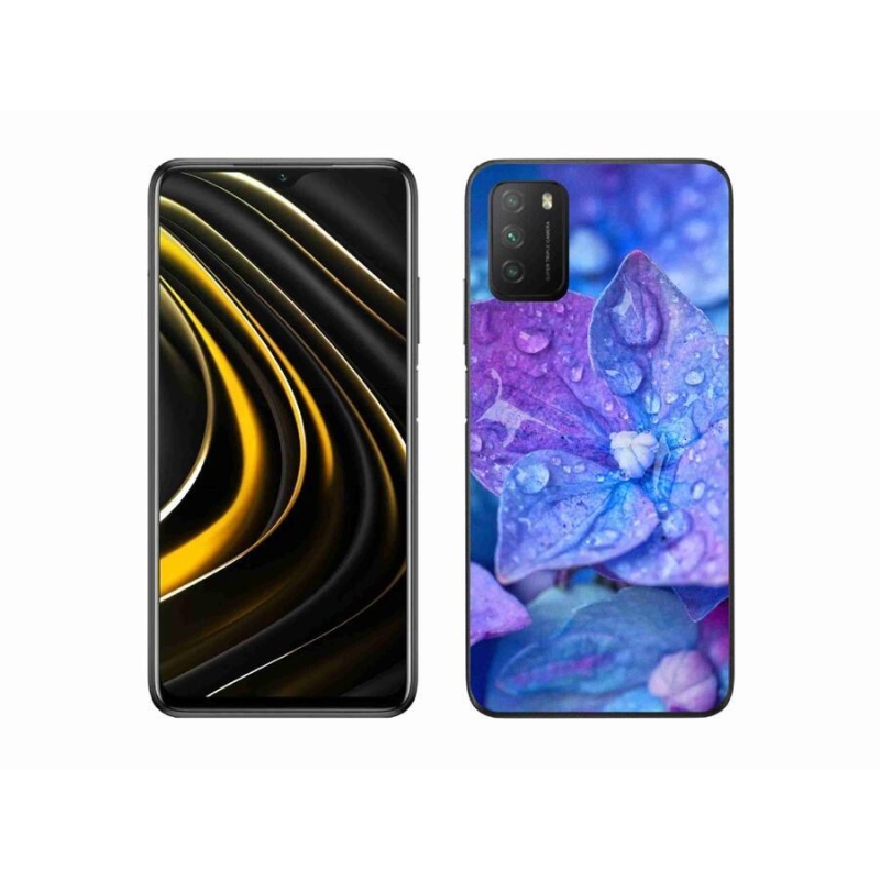Gél tok mmCase a Xiaomi Poco M3-hoz - lila virág
