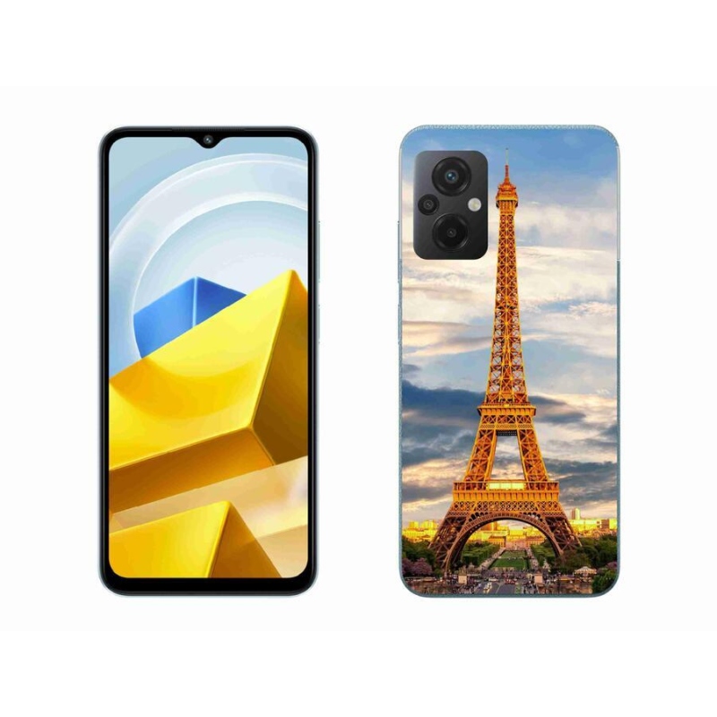 Gél tok mmCase a Xiaomi Poco M5 4G-hez - eiffel torony 3