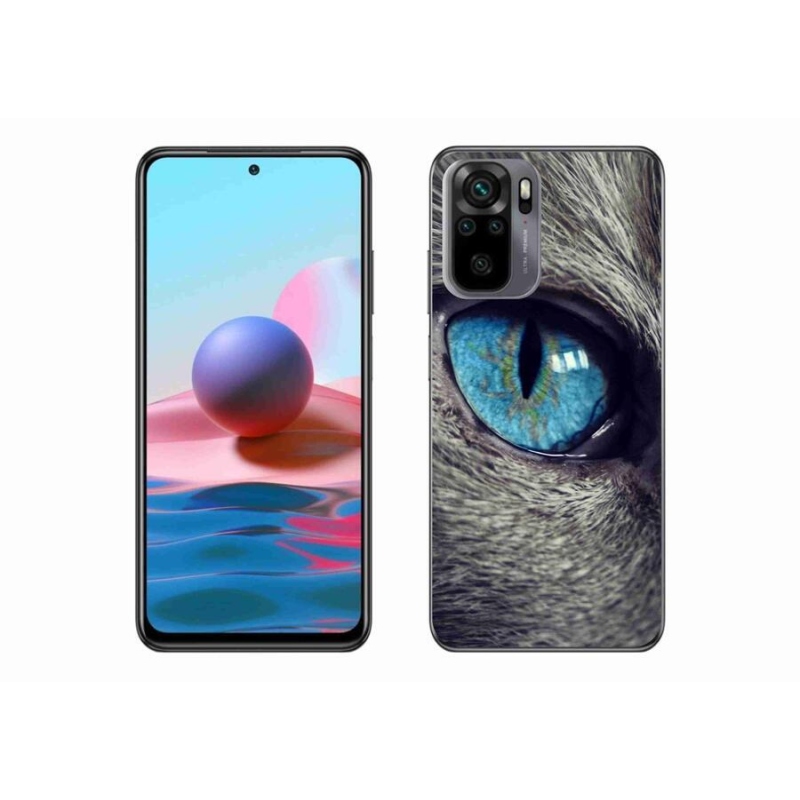 Gél tok mmCase a Xiaomi Poco M5s készülékhez - kék macskaszem