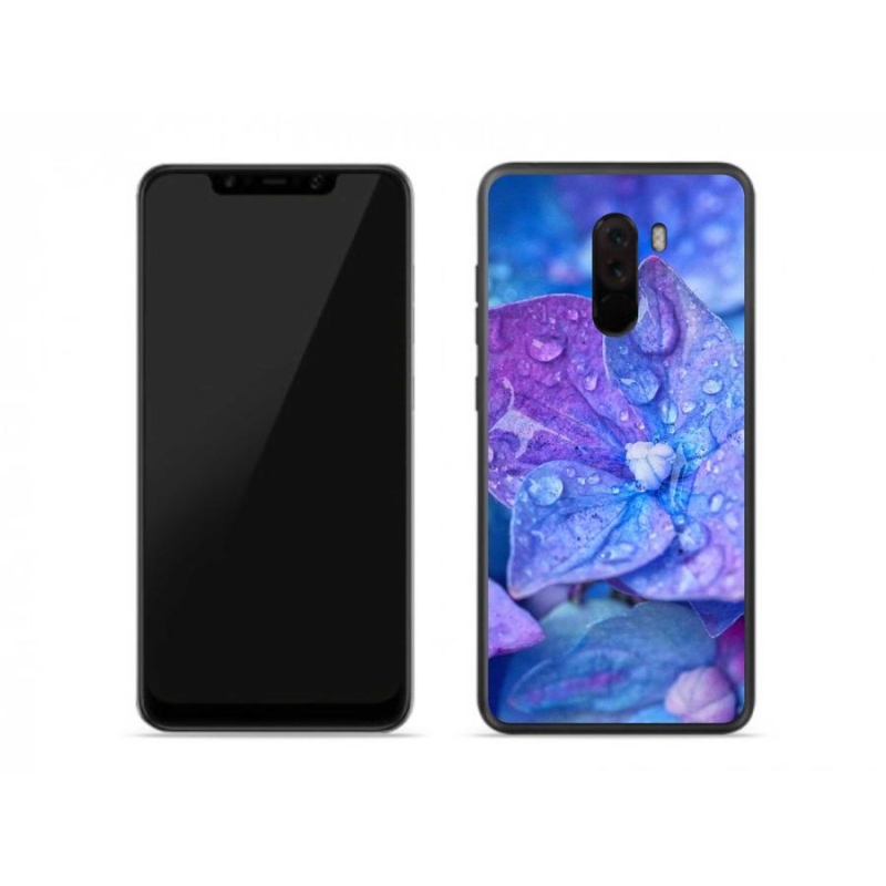 Gél tok mmCase a Xiaomi Pocophone F1-hez - lila virág