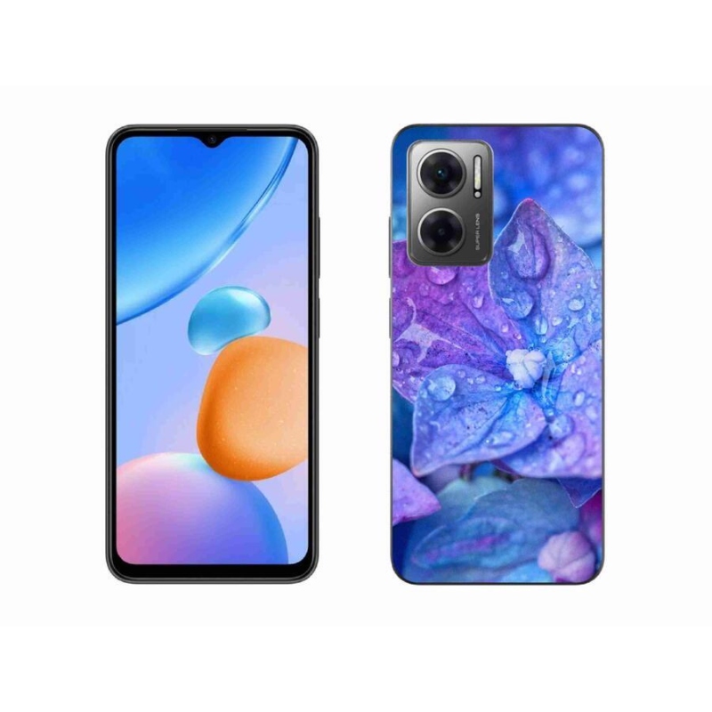 Gél tok mmCase a Xiaomi Redmi 10 5G számára - lila virág