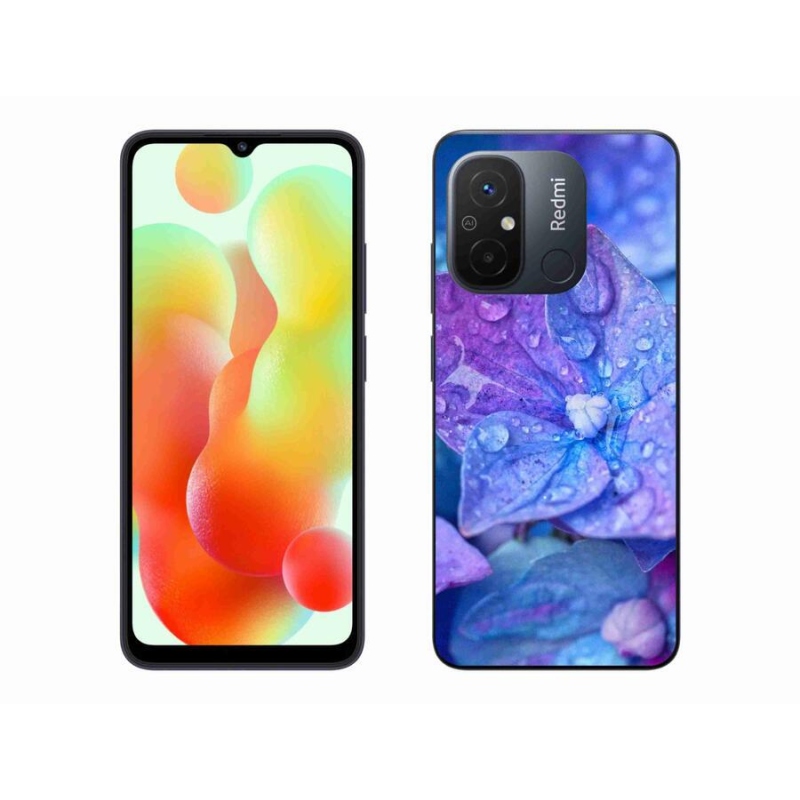 Gél tok mmCase a Xiaomi Redmi 12C számára - lila virág