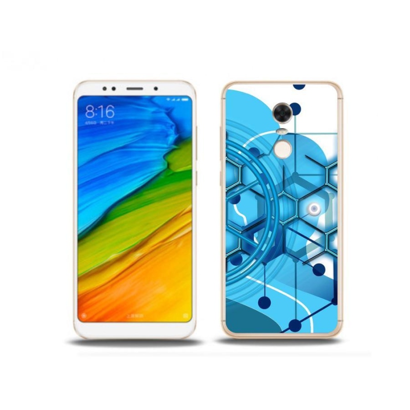 Gél tok mmCase a Xiaomi Redmi 5 Plus számára - absztrakt minta 2