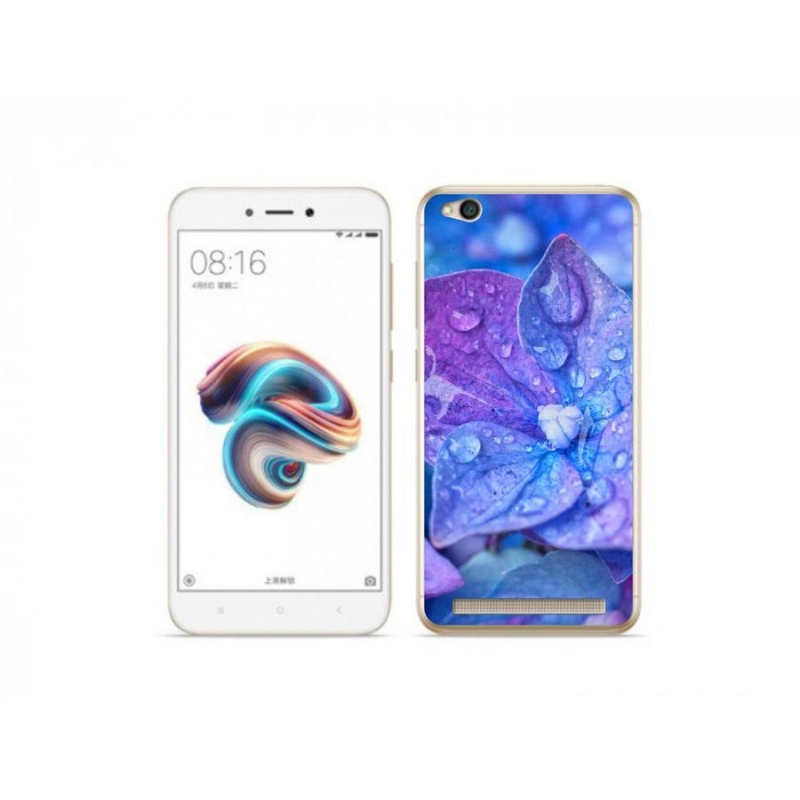 Gél tok mmCase a Xiaomi Redmi 5A számára - lila virág