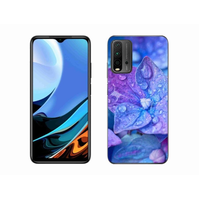 Gél tok mmCase a Xiaomi Redmi 9T számára - lila virág