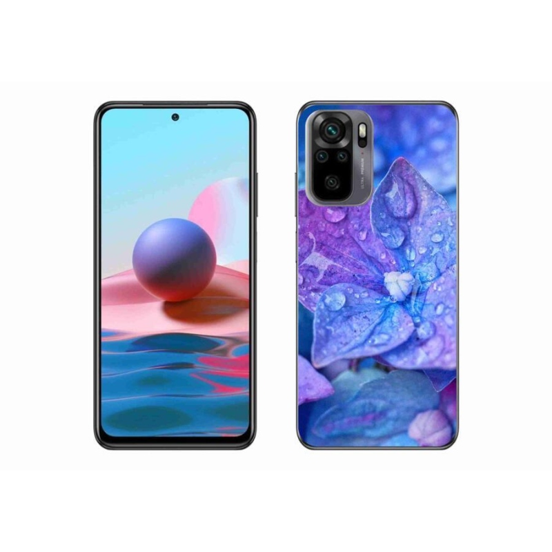 Gél tok mmCase a Xiaomi Redmi Note 10 4G-hez - lila virág