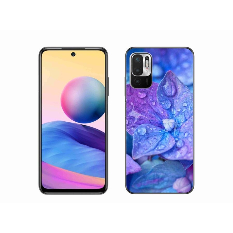 Gél tok mmCase a Xiaomi Redmi Note 10 5G-hez - lila virág