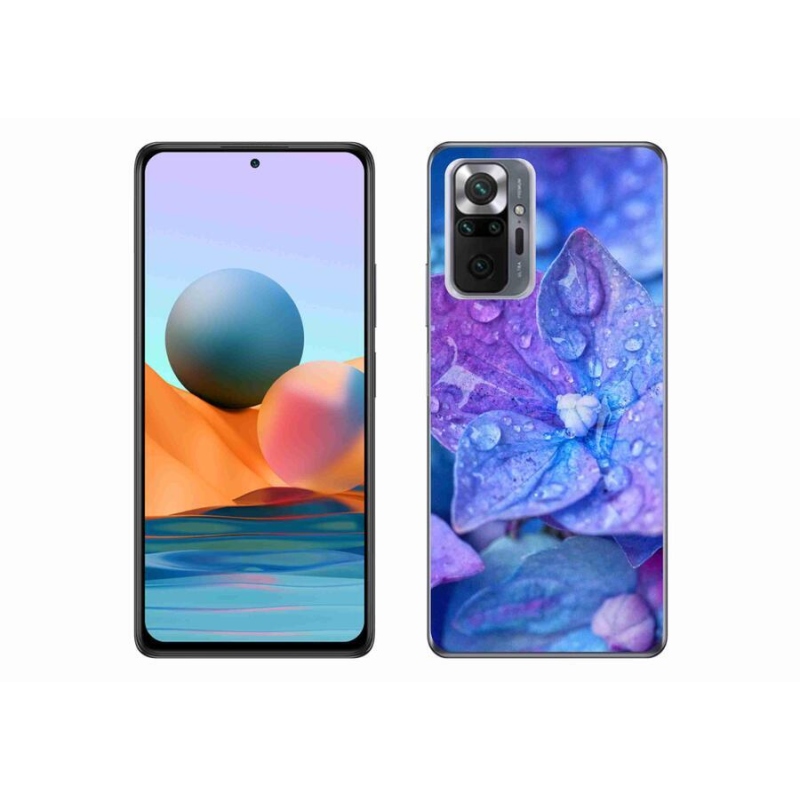 Gél tok mmCase a Xiaomi Redmi Note 10 Pro készülékhez - lila virág