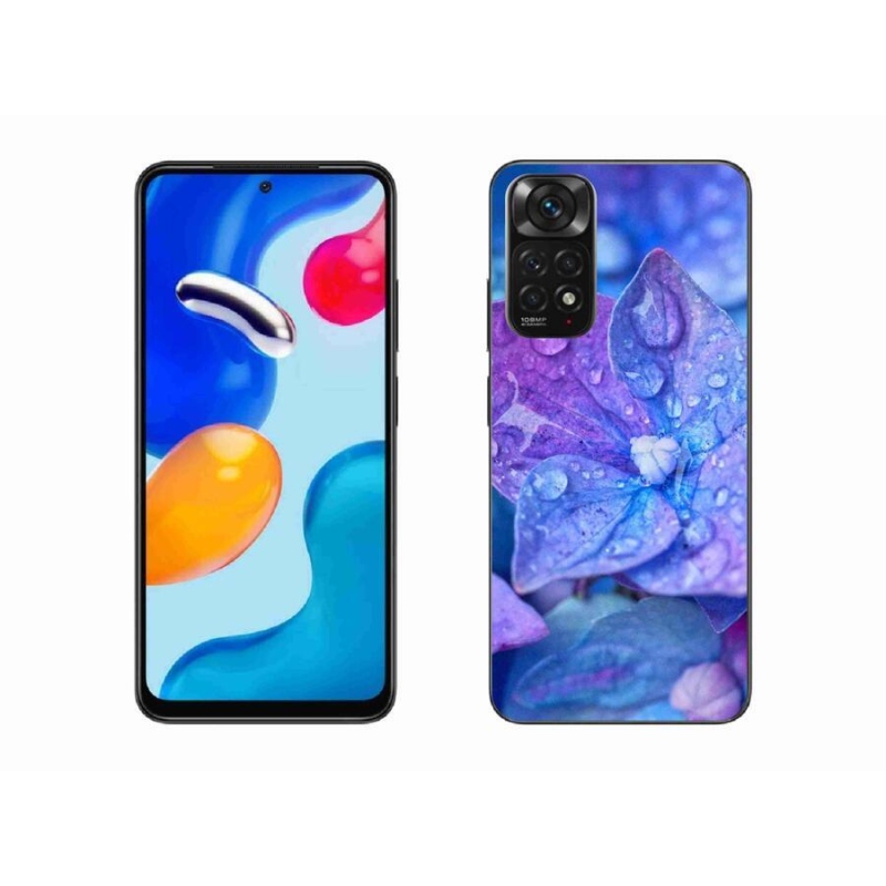 Gél tok mmCase a Xiaomi Redmi Note 11 4G-hez - lila virág