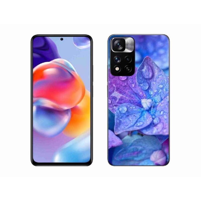 Gél tok mmCase a Xiaomi Redmi Note 11 Pro+ 5G számára - lila virág