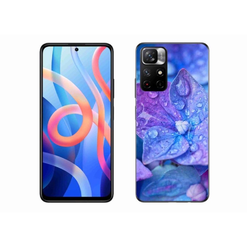 Gél tok mmCase a Xiaomi Redmi Note 11S 5G számára - lila virág