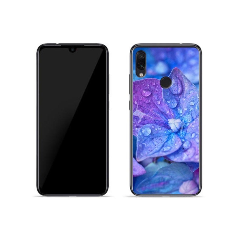 Gél tok mmCase a Xiaomi Redmi Note 7 készülékhez - lila virág