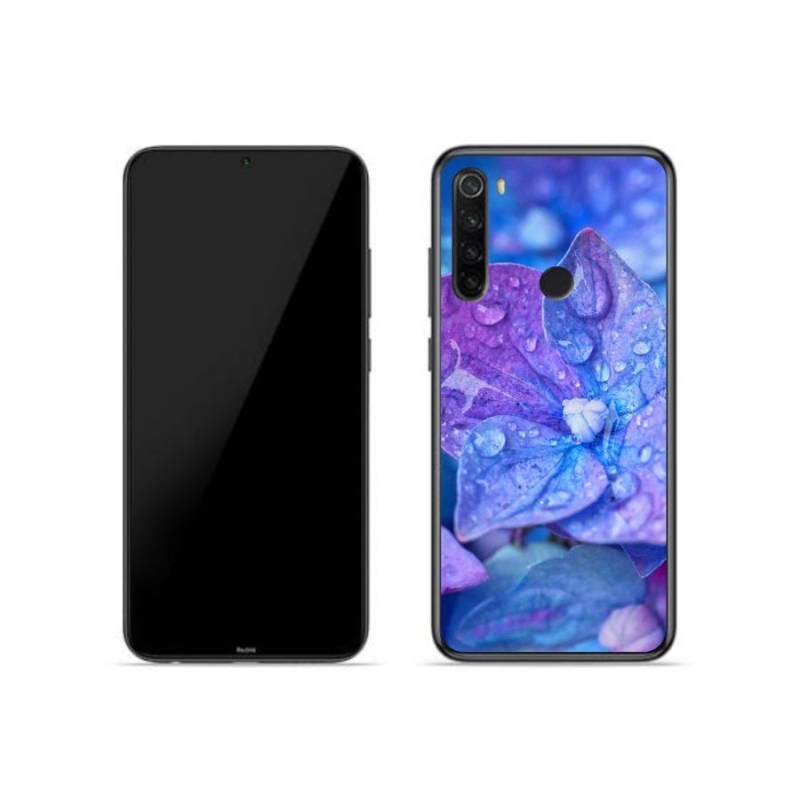 Gél tok mmCase a Xiaomi Redmi Note 8T számára - lila virág
