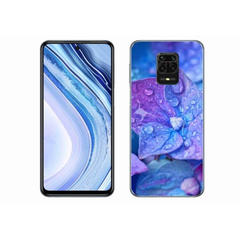 Gél tok mmCase a Xiaomi Redmi Note 9S-hez - lila virág