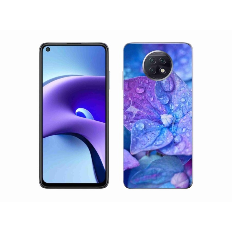Gél tok mmCase a Xiaomi Redmi Note 9T 5G számára - lila virág
