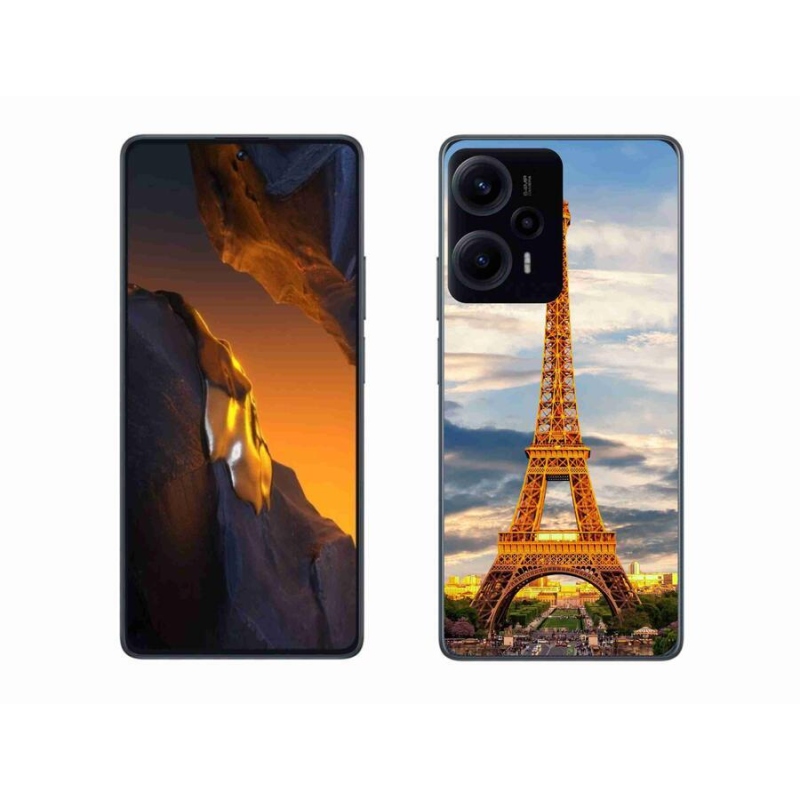 Gél tok mmCase a Xiaomi Poco F5 készülékhez - eiffel torony 3